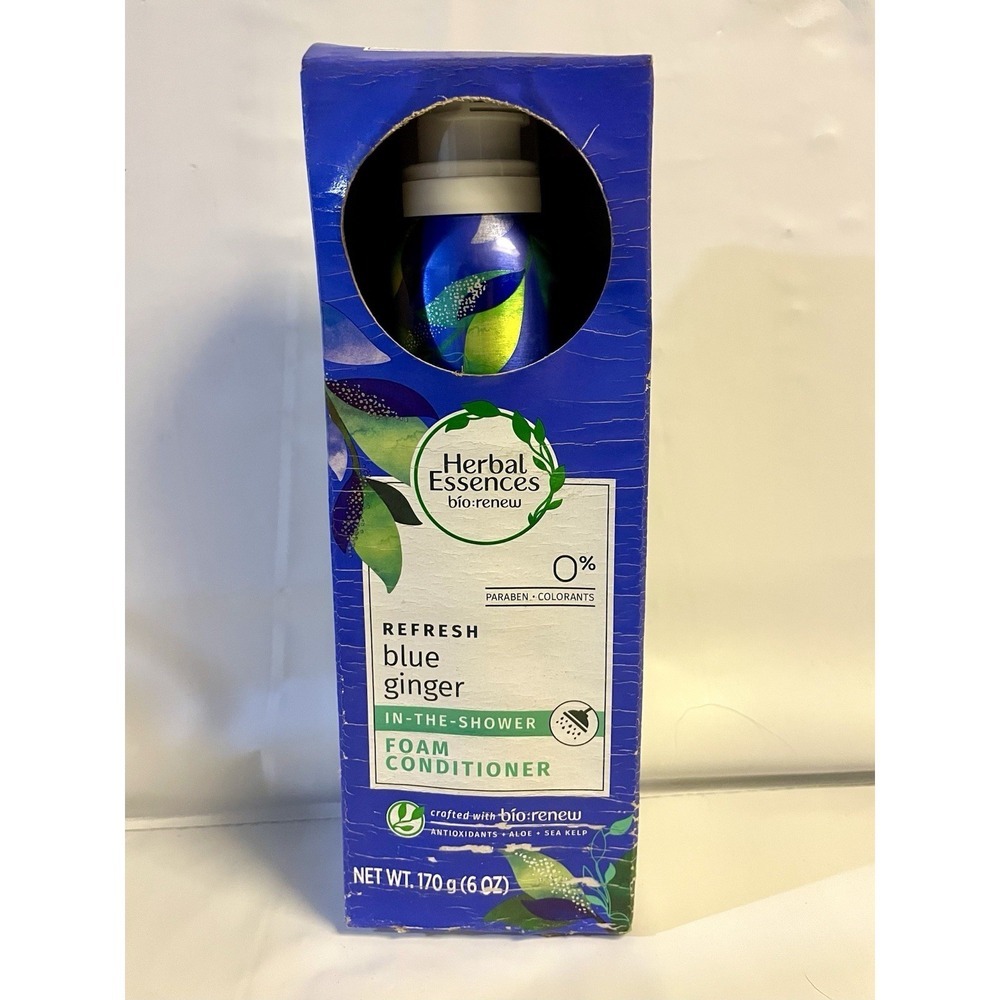 NEW Herbal Essences Blue Ginger Conditioner Refresh In The Shower Foam 6 oz NIB - Picture 1 of 5